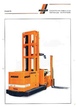 Elektrické vysokozdvižné vozíky s bočním ložením Wagner MX 20 TE 3.900