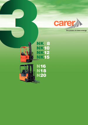 Čelní vysokozdvižné elektrické vozíky Carer N 18-3 ac