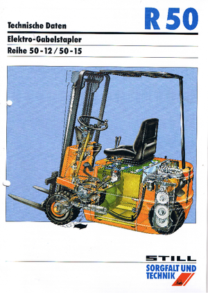 Čelní vysokozdvižné elektrické vozíky Still R 50-15