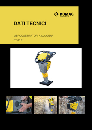 Vibrační pěchy elektrické Bomag BT 60 E 
