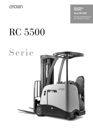 Čelní vysokozdvižné elektrické vozíky Crown RC 5515 1.5