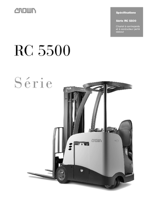 Čelní vysokozdvižné elektrické vozíky Crown RC 5530 1,5