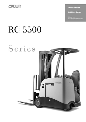 Čelní vysokozdvižné elektrické vozíky Crown RC 5530 1,5