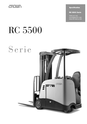Čelní vysokozdvižné elektrické vozíky Crown RC 5540 1.8