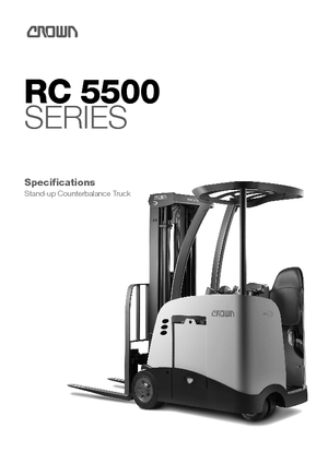 Čelní vysokozdvižné elektrické vozíky Crown RC 5540 1.8
