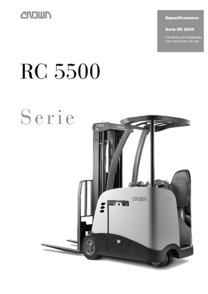 Čelní vysokozdvižné elektrické vozíky Crown RC 5540 1.8