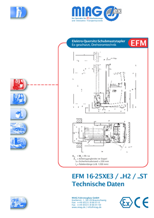 Elektrické retraky s ochranou proti výbuchu Miag EFM 16 XE 3