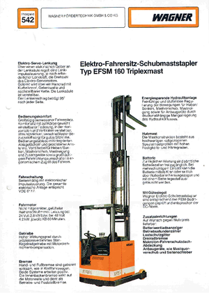 Elektrické retraky Still-Wagner EFSM 160 TE
