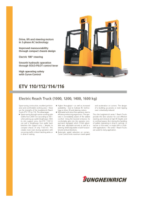 Elektrické retraky Jungheinrich ETV 110