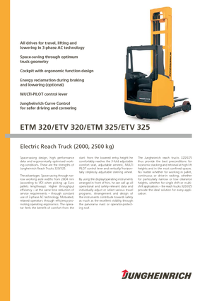 Elektrické retraky Jungheinrich ETV 320 