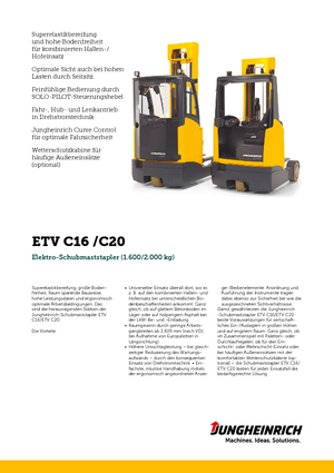 Elektrické retraky Jungheinrich ETV C20