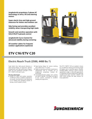 Elektrické retraky Jungheinrich ETV C20