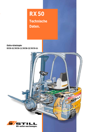 Čelní vysokozdvižné elektrické vozíky Still RX 50-10