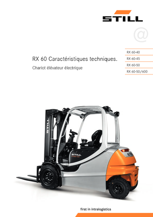 Čelní vysokozdvižné elektrické vozíky Still RX 60-50