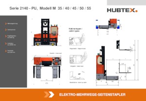 Elektrické vysokozdvižné vozíky s bočním ložením Hubtex M 35