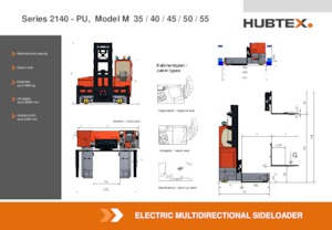Elektrické vysokozdvižné vozíky s bočním ložením Hubtex M 35