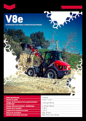 Elektrické kolové nakladače Yanmar V 8e