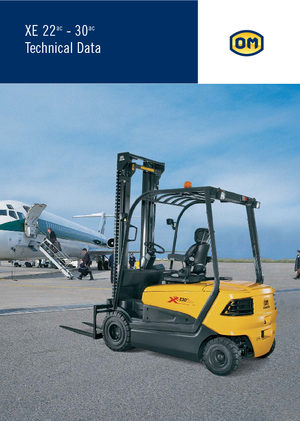 Čelní vysokozdvižné elektrické vozíky OM XE 25 L ac