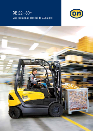 Čelní vysokozdvižné elektrické vozíky OM XE 25 L ac