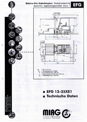 Elektrické vysokozdvižné vozíky s ochranou proti výbuchu Miag EFG 16 XE 1