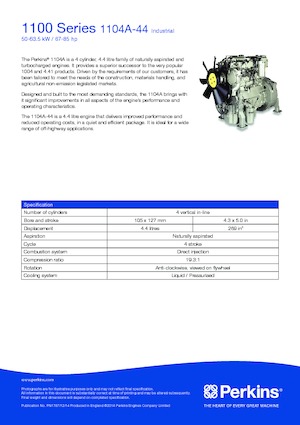 Motory Perkins 1104A-44