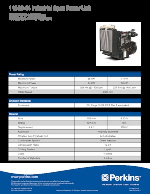 Motory Perkins 1104C-44