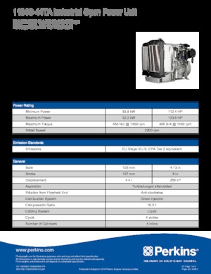 Motory Perkins 1104C-44TA