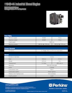 Motory Perkins 1104D-44
