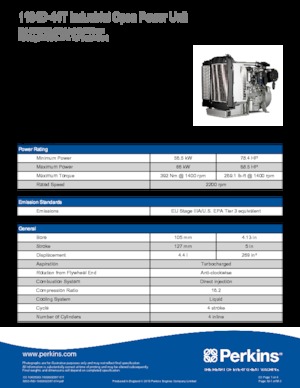 Motory Perkins 1104D-44T