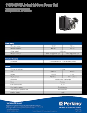 Motory Perkins 1106D-E70TA