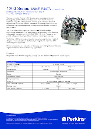 Motory Perkins 1204E-E44TA
