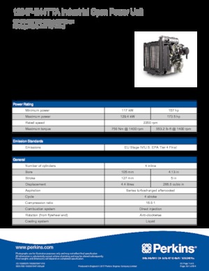 Motory Perkins 1204F-E44TTA