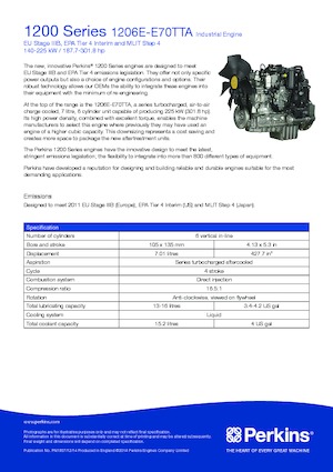 Motory Perkins 1206E-E70TTA
