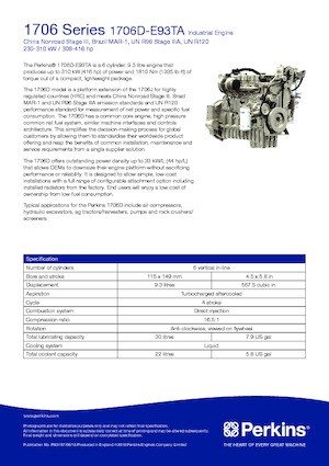 Motory Perkins 1706D-E93TA