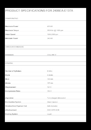 Motory Perkins 2406EA-E13TA