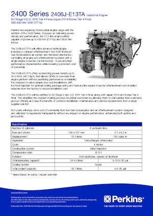 Motory Perkins 2406J-E13TA