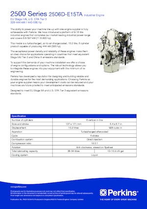 Motory Perkins 2506D-E15TA