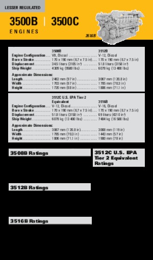 Motory Caterpillar 3512B
