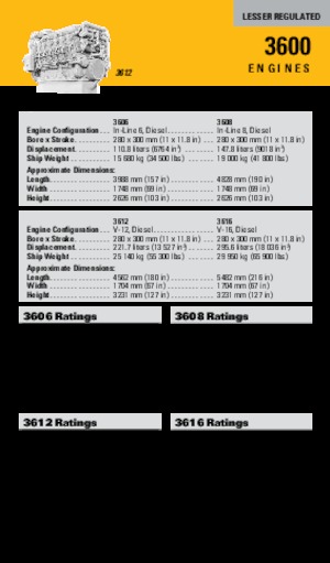 Motory Caterpillar 3606