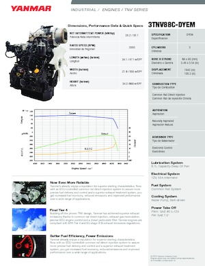 Motory Yanmar 3TNV88C-DYEM