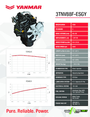 Motory Yanmar 3TNV88F-ESGY