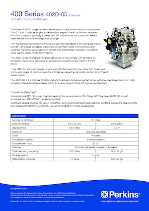Motory Perkins 402D-05