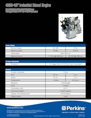 Motory Perkins 403D-15T