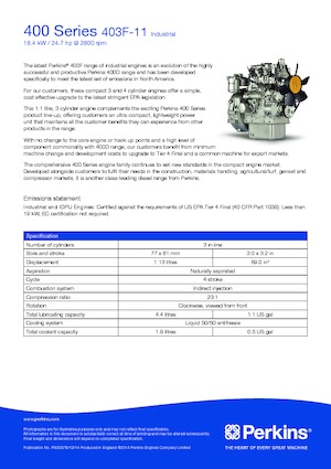 Motory Perkins 403F-11