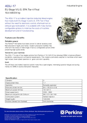 Motory Perkins 403J-17