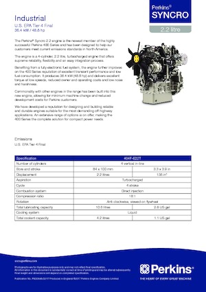 Motory Perkins 404F-E22T