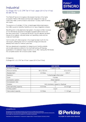 Motory Perkins 404F-E22TA