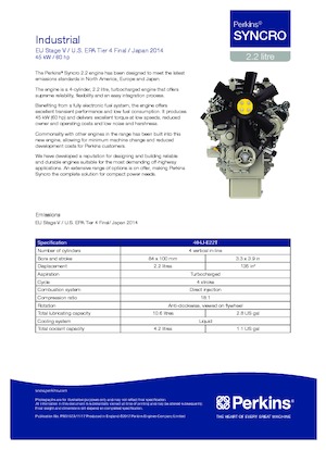 Motory Perkins 404J-E22T