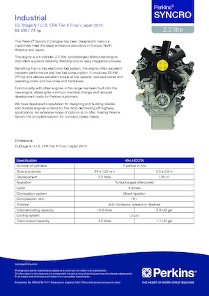 Motory Perkins 404J-E22TA
