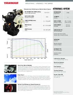 Motory Yanmar 4TNV98C-NYEM